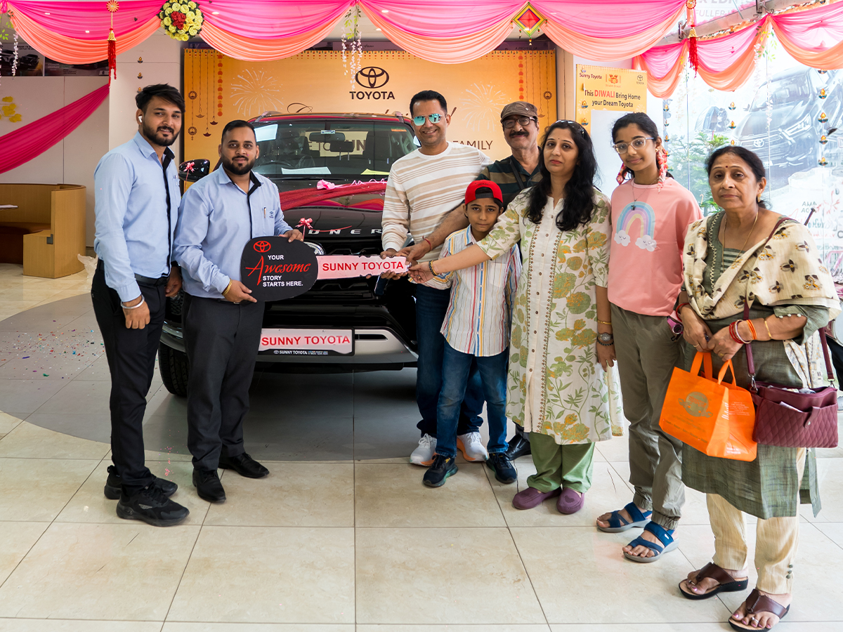Customer car delivery experience Sunny Motors India dealership